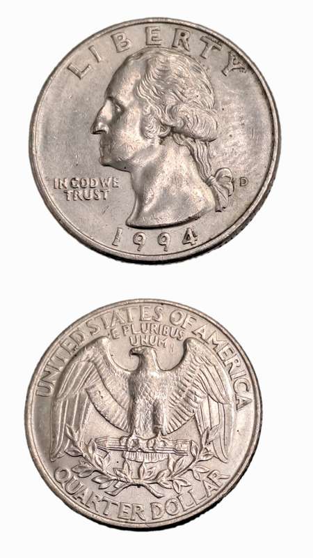 1994 United States ¼ Dollar "Washington Quarter"