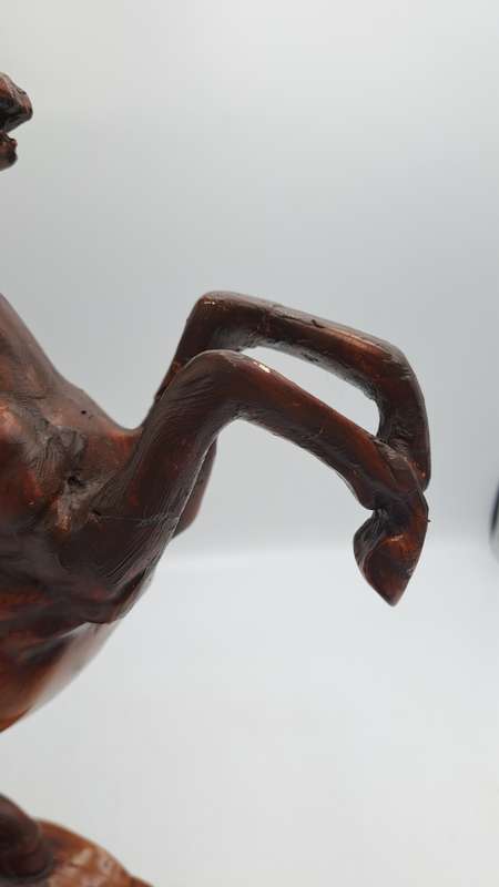 Vintage Pair of Rearing Horse Bookends - Horse Figurines - Rearing Stallions