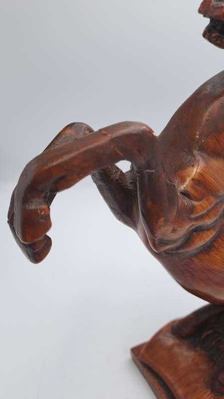 Vintage Pair of Rearing Horse Bookends - Horse Figurines - Rearing Stallions
