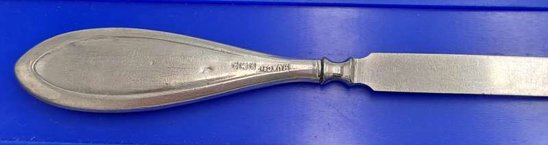 Antique sterling silver CUTICLE TOOL 12cm-Hallmarked Birmingham England