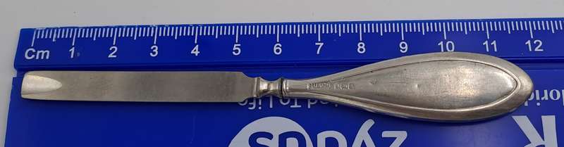Antique sterling silver CUTICLE TOOL 12cm-Hallmarked Birmingham England