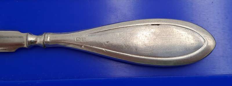 Antique sterling silver CUTICLE TOOL 12cm-Hallmarked Birmingham England