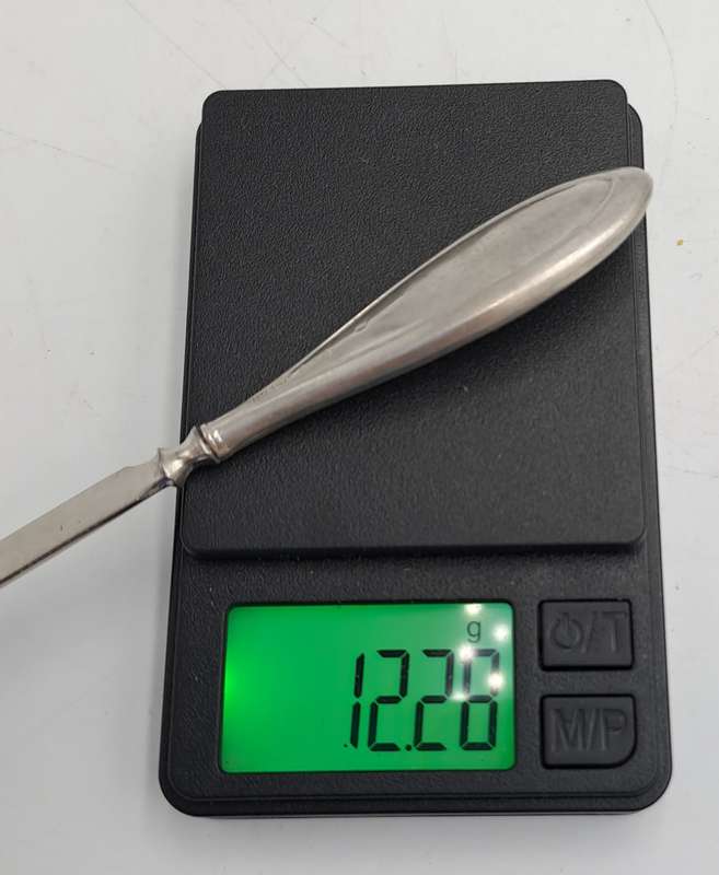 Antique sterling silver CUTICLE TOOL 12cm-Hallmarked Birmingham England