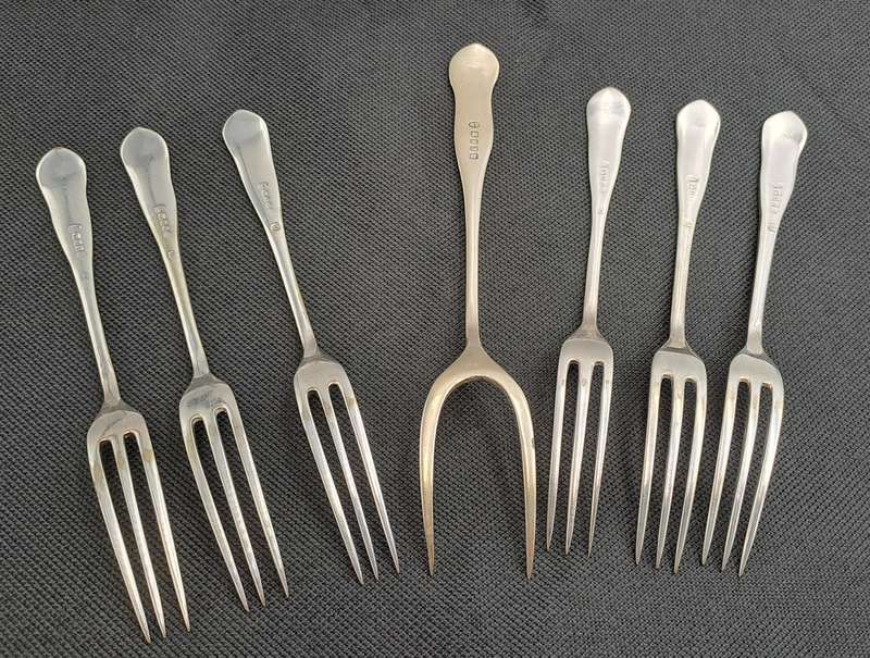Vintage 7pc EPNS Silver Plated Cake serving set -Made in England