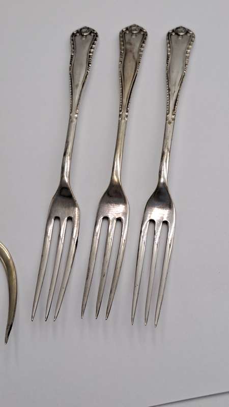 Vintage 7pc EPNS Silver Plated Cake serving set -Made in England