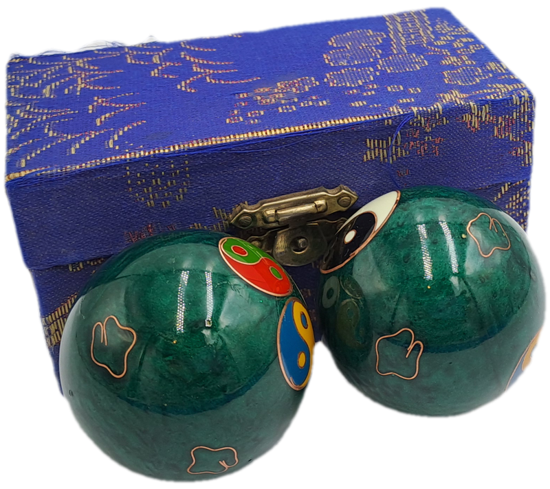 Vintage Chinese BOADING Health Exercise Stress Balls-Medicine Balls