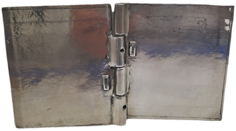 Rare and unusual early Carrol Boyes pewter notebook holder