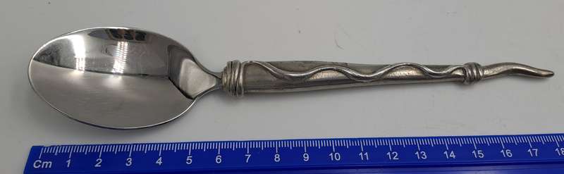 Vintage Carrol Boyes "Coil" Sugar Ladle Spoon - Pewter