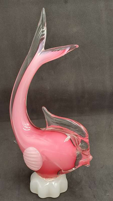 Vintage Murano Fish-Large 28cm -Made in  Italy-The base was repaired