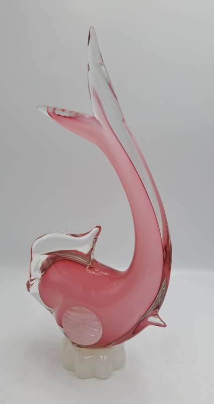 Vintage Murano Fish-Large 28cm -Made in  Italy-The base was repaired