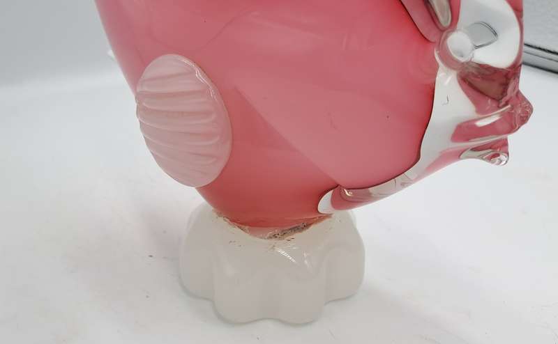 Vintage Murano Fish-Large 28cm -Made in  Italy-The base was repaired