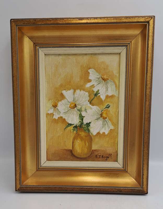 Vintage Original Framed Oil Painting by Artist Eileen J. ROGOFF is an artist born in 1942