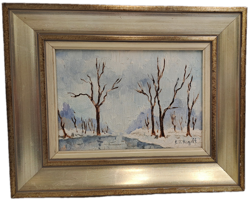 Vintage Original Framed Oil Painting by Artist Eileen J. ROGOFF is an artist born in 1942