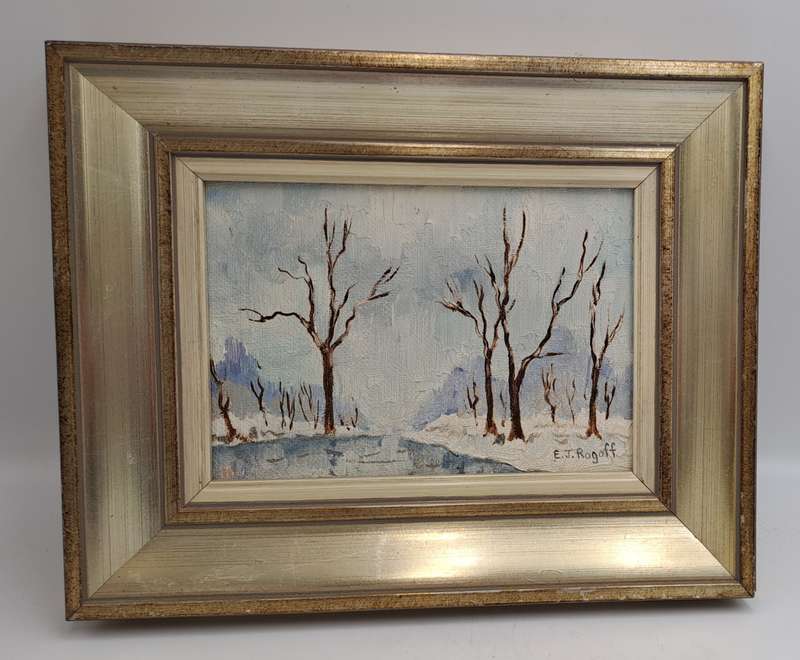 Vintage Original Framed Oil Painting by Artist Eileen J. ROGOFF is an artist born in 1942