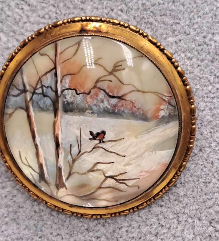 Authentic vintage 1930's-1940's TLM (Thomas L Mott) designer brooch. Made in England.