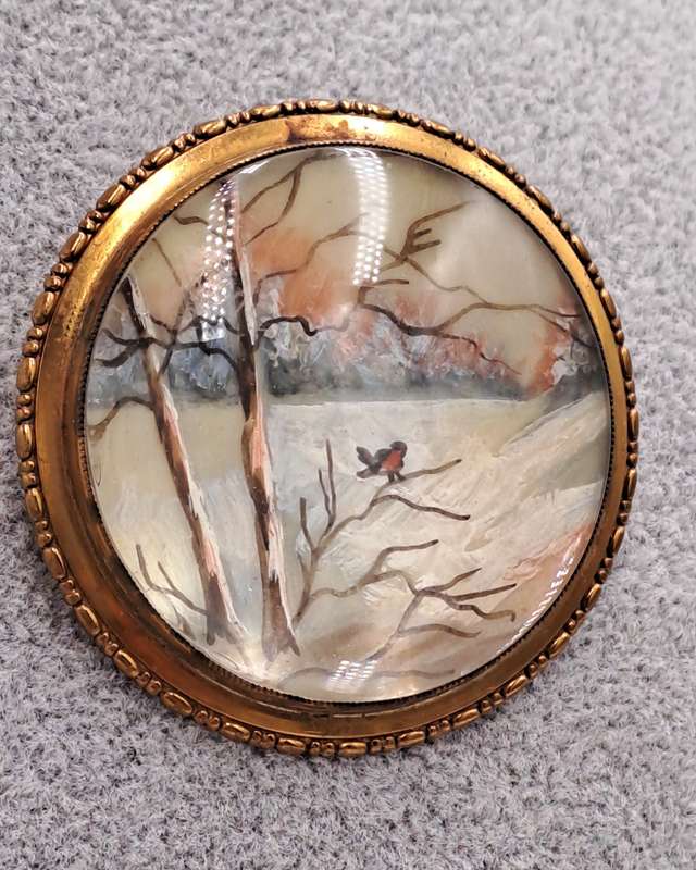Authentic vintage 1930's-1940's TLM (Thomas L Mott) designer brooch. Made in England.