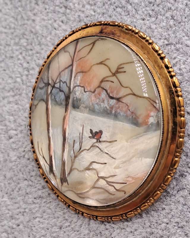 Authentic vintage 1930's-1940's TLM (Thomas L Mott) designer brooch. Made in England.