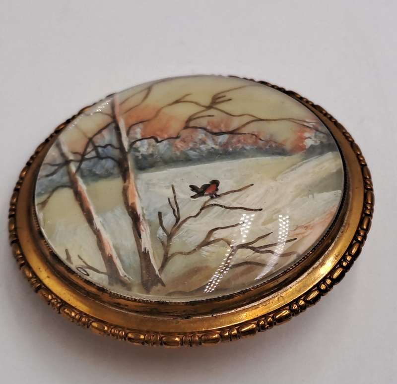 Authentic vintage 1930's-1940's TLM (Thomas L Mott) designer brooch. Made in England.