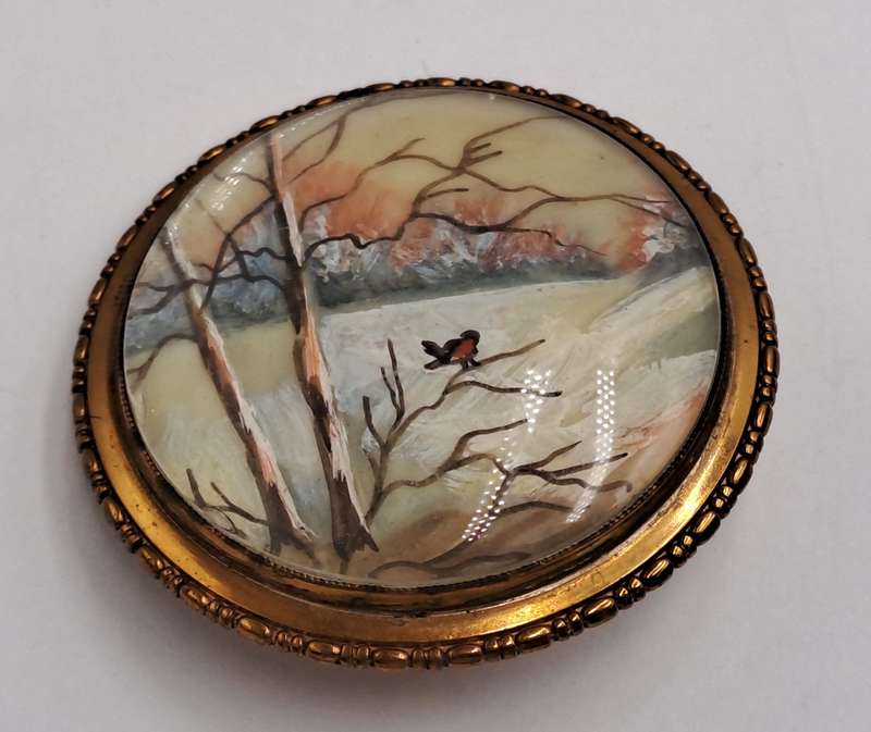 Authentic vintage 1930's-1940's TLM (Thomas L Mott) designer brooch. Made in England.
