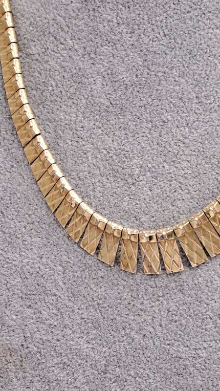 Gold Tone CHOKER NECKLACE  42cm