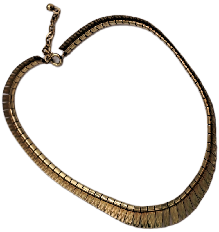 Gold Tone CHOKER NECKLACE  42cm