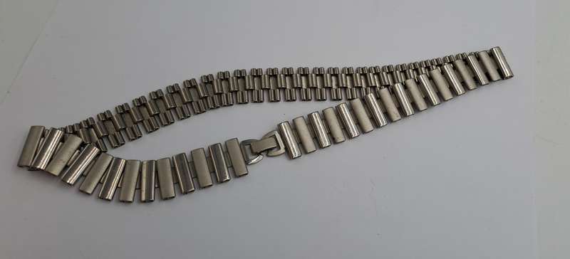 Vintage steel Link Necklace 41cm