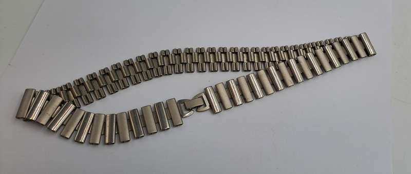 Vintage steel Link Necklace 41cm