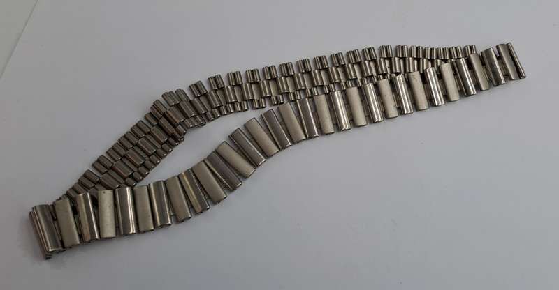 Vintage steel Link Necklace 41cm