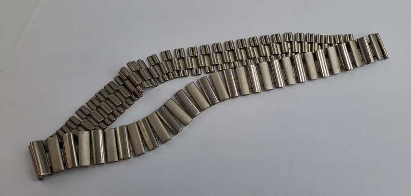 Vintage steel Link Necklace 41cm