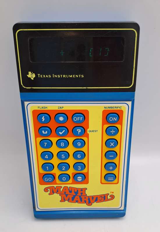 Vintage 1979 Math Marvel Texas Kids Educational Instrument- WORKING -Made in the USA