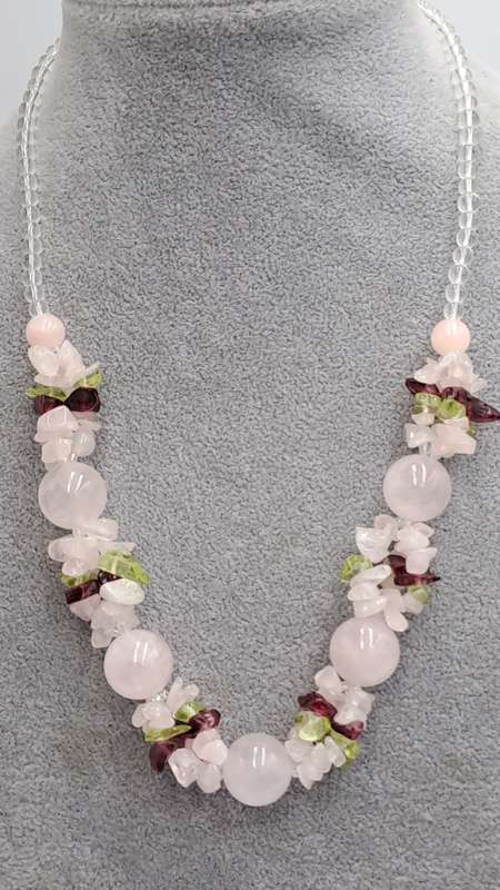 Rose Quartz Necklace 49cm