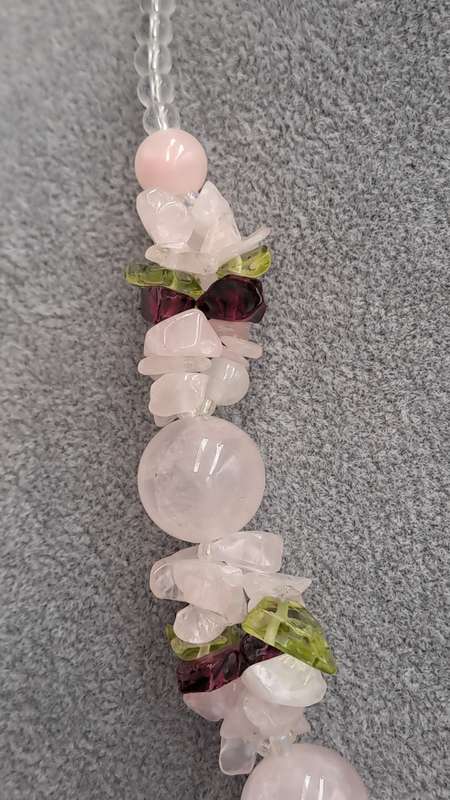 Rose Quartz Necklace 49cm