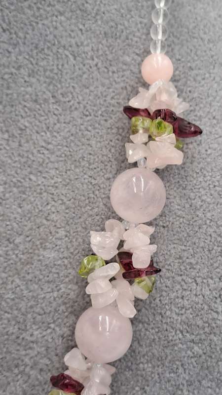 Rose Quartz Necklace 49cm