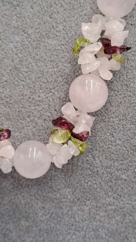 Rose Quartz Necklace 49cm