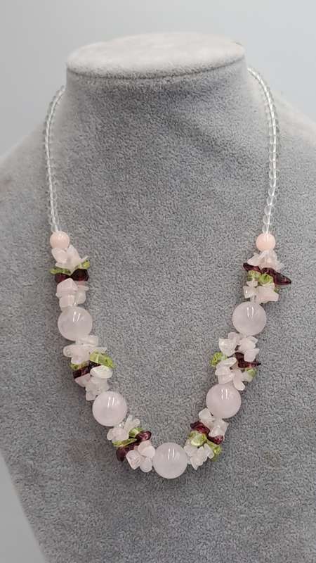 Rose Quartz Necklace 49cm