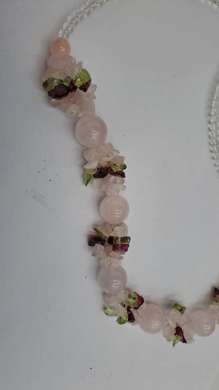 Rose Quartz Necklace 49cm