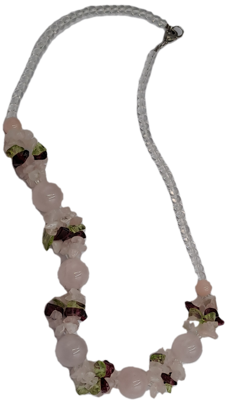Rose Quartz Necklace 49cm