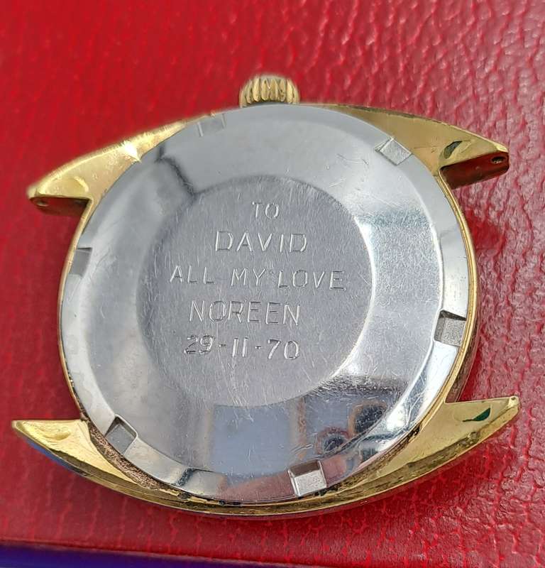 Vintage 1969 Gold Plated Omega De Ville Automatic Watch with Original Strap,Box and certificate