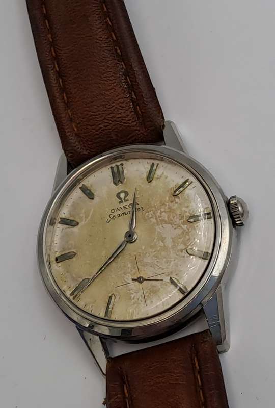 Vintage 1930's Omega Seamaster Men's Watch Sn 7664604 Movement 268-Working