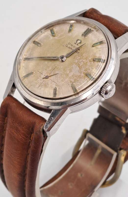Vintage 1930's Omega Seamaster Men's Watch Sn 7664604 Movement 268-Working