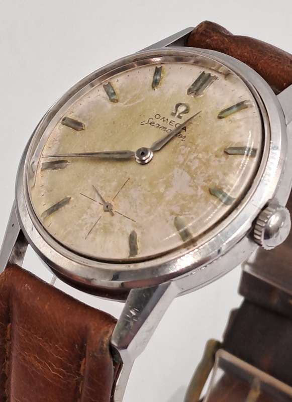 Vintage 1930's Omega Seamaster Men's Watch Sn 7664604 Movement 268-Working