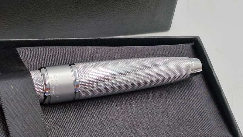 Cross Apogee Chrome with Silver Trim Ball point in Original Box