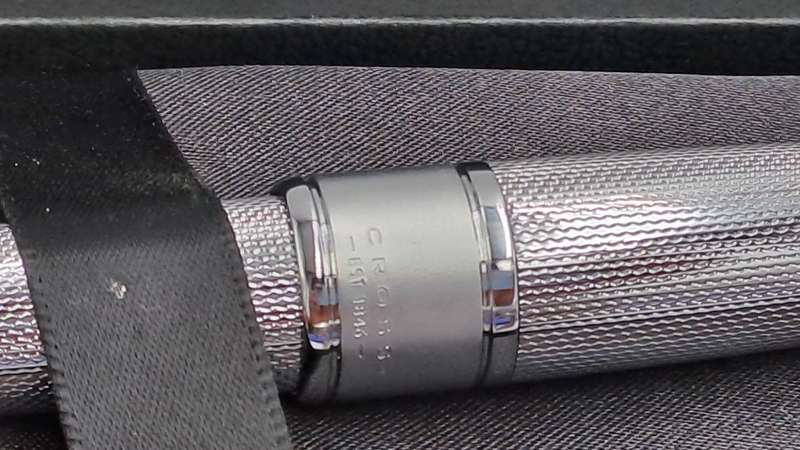 Cross Apogee Chrome with Silver Trim Ball point in Original Box