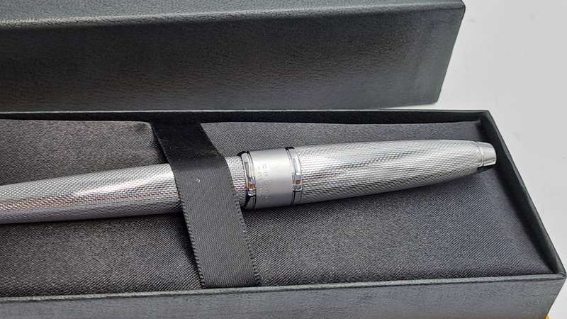 Cross Apogee Chrome with Silver Trim Ball point in Original Box