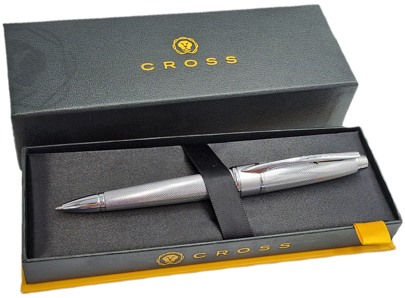 Cross Apogee Chrome with Silver Trim Ball point in Original Box