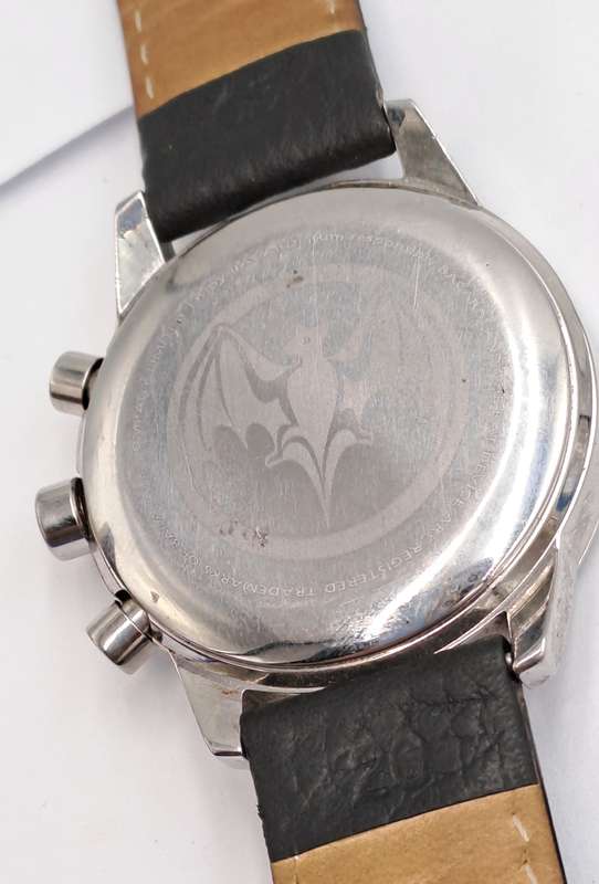 Rare Retro SWISS "Bagardi" Adverising MILITARY MEN'S CHRONOGRAPH QUARTZ Watch -Boxed