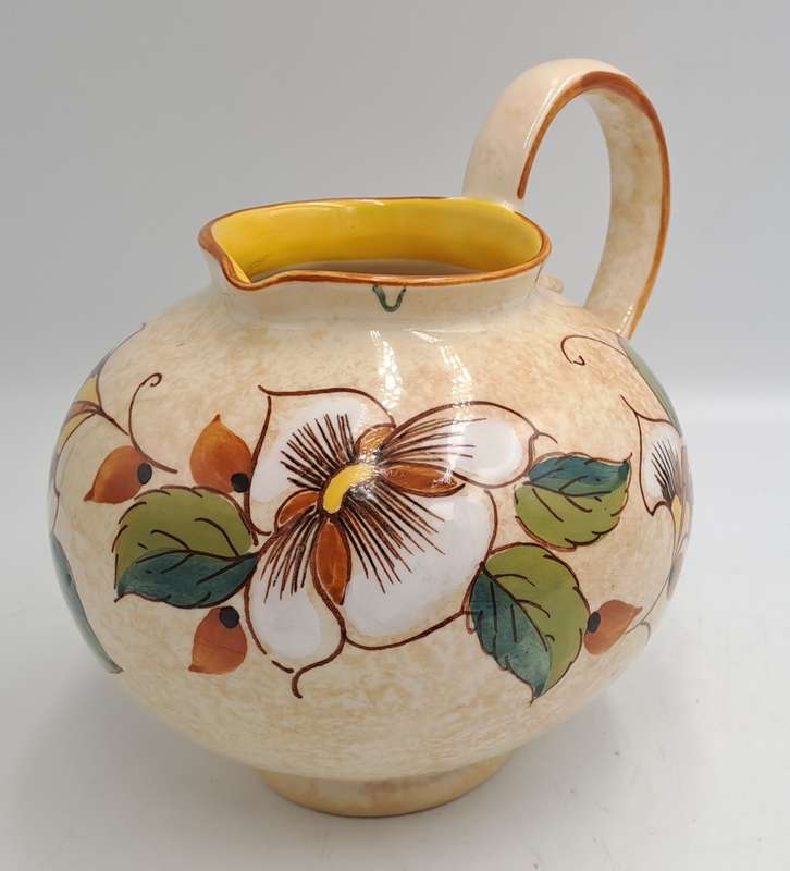Vintage Irene Zenith Pitcher D.72 - Gouda Hand Painted -Made In Holland