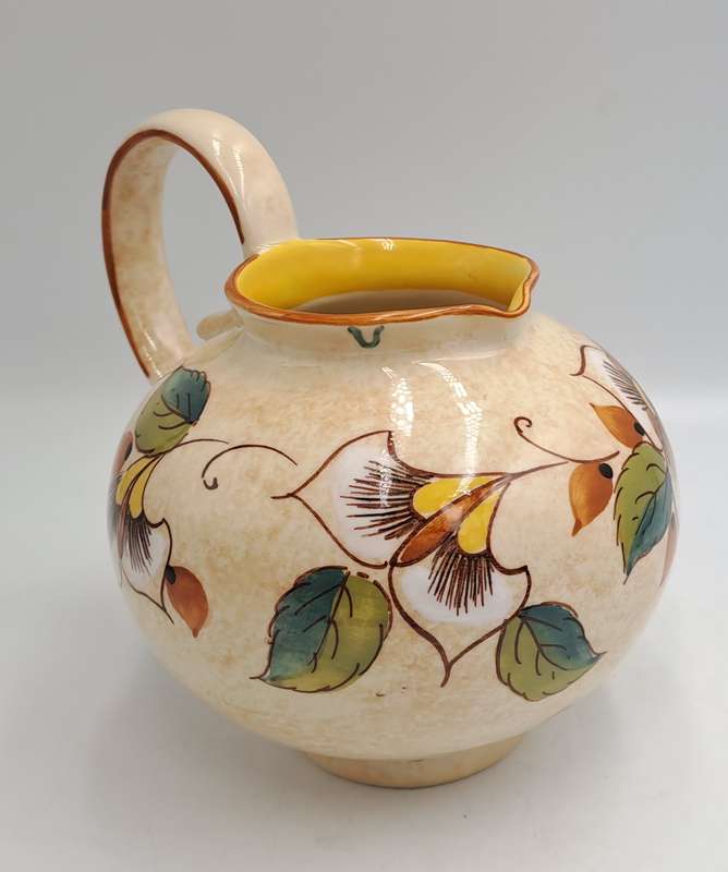 Vintage Irene Zenith Pitcher D.72 - Gouda Hand Painted -Made In Holland