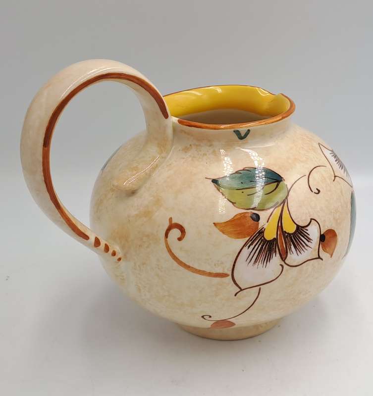 Vintage Irene Zenith Pitcher D.72 - Gouda Hand Painted -Made In Holland