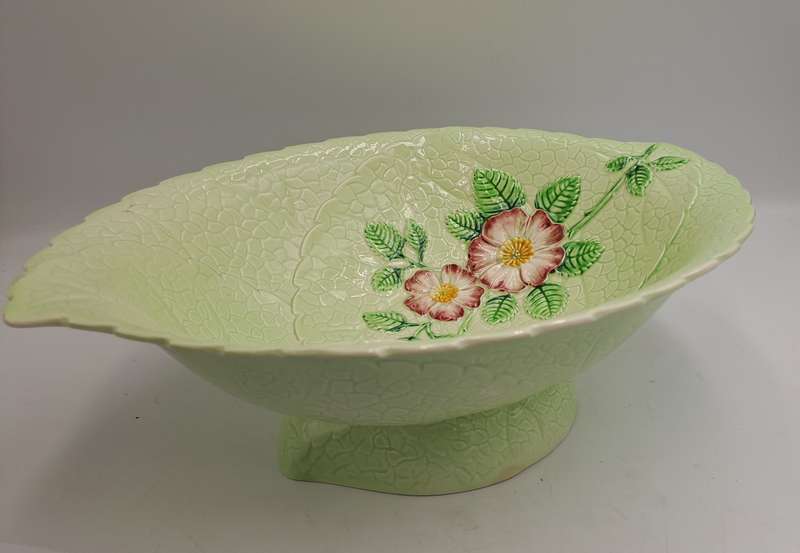 Vintage Carlton Ware Large Deep Leaf Bowl - Apple Blossoms Australian Design-England